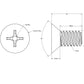 1/4-20 X 1/2" long brass phillips head guide screw